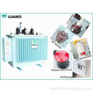 Toroidal 100 KVA Oil Electrical Power Transformer 11KV Cu 0.075KW with Copper Windings